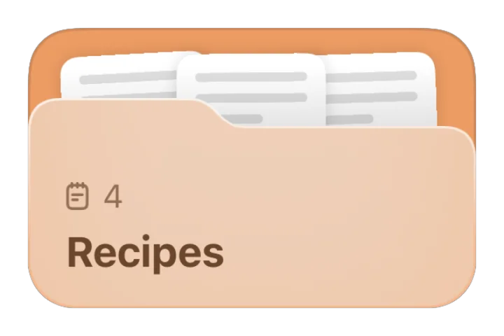 Recipes folder